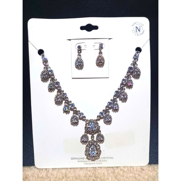 Noblesse Jewelry - NWT Vintage NOBLESSE Austrian Crystal Jewelry Set, 16"